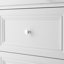 60cm Wide 2-Drawers Modern Beside Table with Faux Marble Top