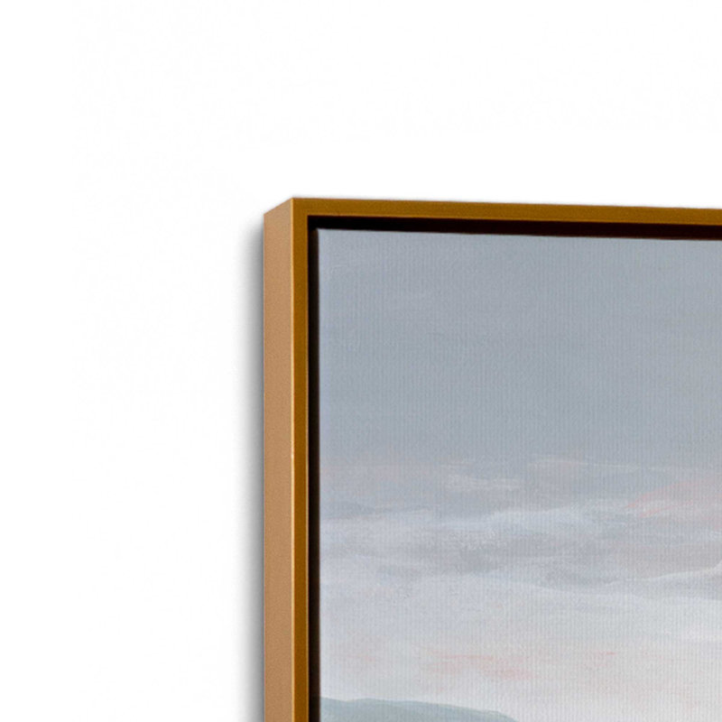 «Arid Plateau I» par Michael Willett, reproduction d'art sur toile, H 24 po x l 36 po, Doré