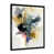 Impression noire sur toile encadrée sélectionné