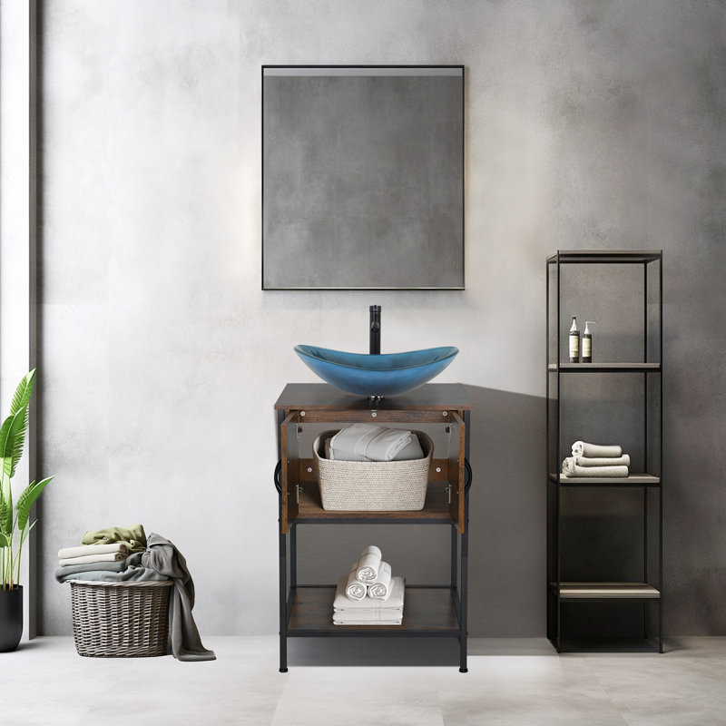 Meuble-lavabo autoportant avec lavabo