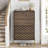 Freestanding 23.6 Inch Mid - Century Modern Walnut Shoe Cabinet For Entry, Two Drawers With Adjustable Partitions And Gold Hallway, Layers Metal Round Handles