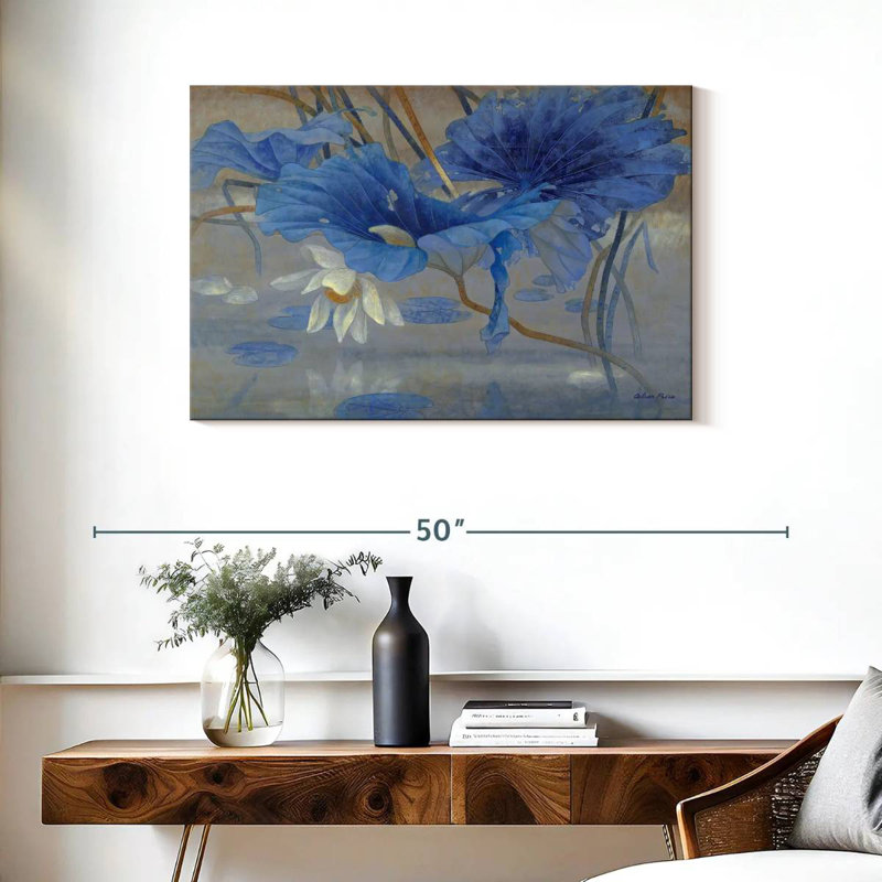 Harnek Blue Rhyme III, 24" H x 36" W