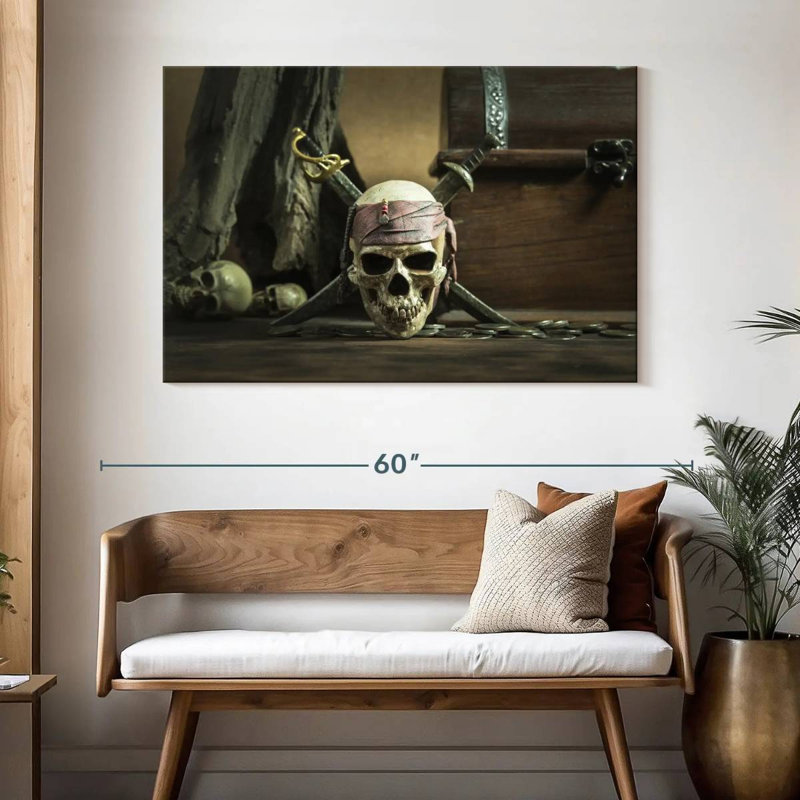 Kelan Pirate Skull, 32" H x 48" W
