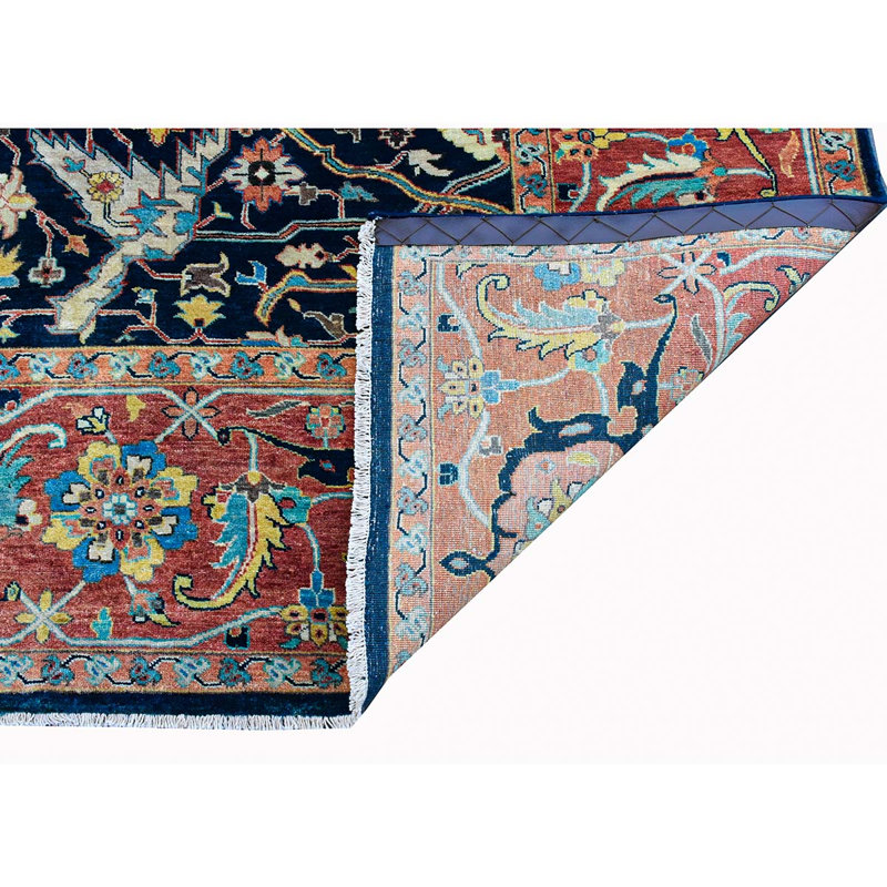 Wool Oriental Area Rug, Rectangle 6' x 9'