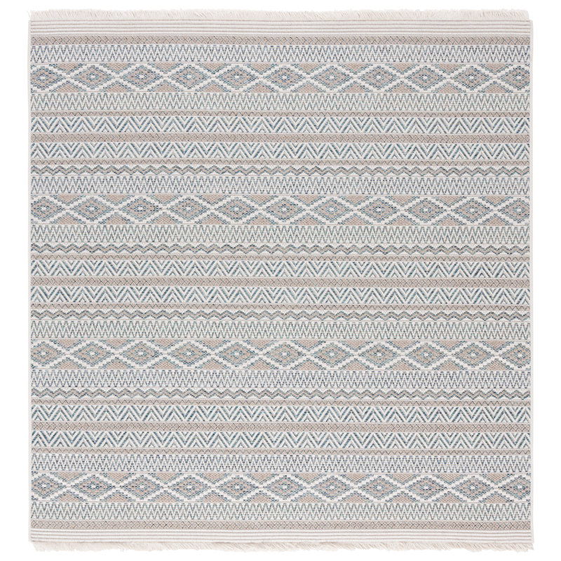 Wolack Wicker Performance Southwestern Rug, Square 6'7"
