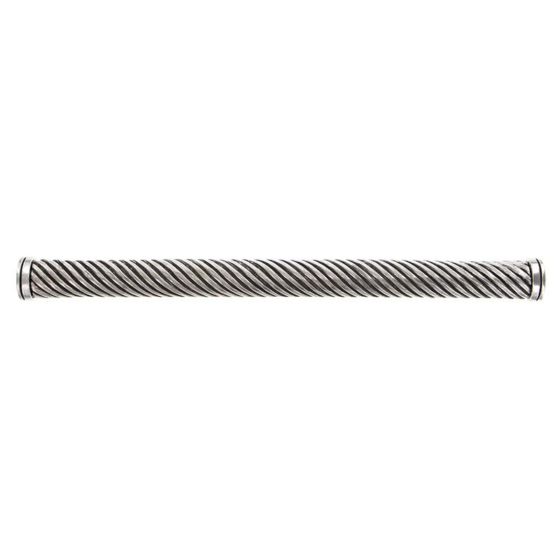 Sanzio 12" Center to Center Appliance Pull, Antique Silver, 12"