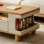Table basse moderne avec rangement en bois