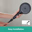 Hansgrohe Designflex Textile Handshower Hose, 63"-2095347789