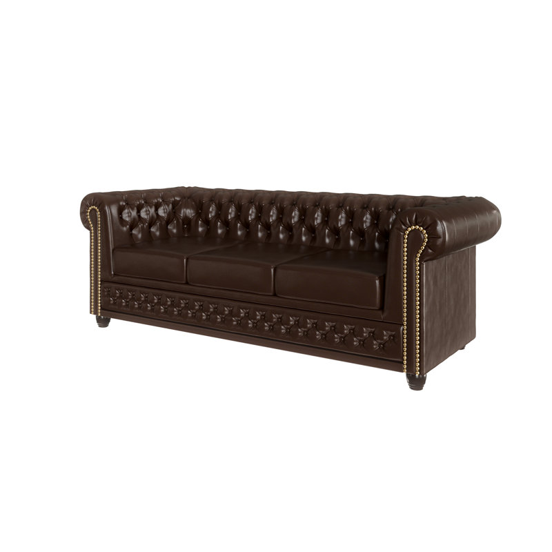  3 seater Chesterfield Sofa, Brown