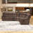 Mamata Classic and Overstuffed Soft Faux Leather Manual Reclining Corner Sectional-94320391-121423344