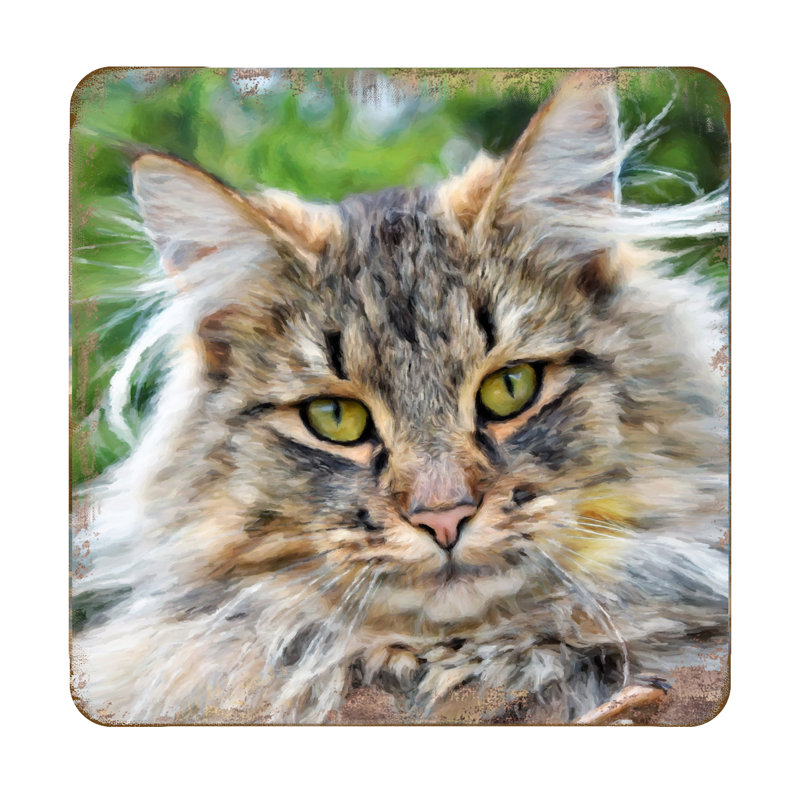 Sous-verre chat