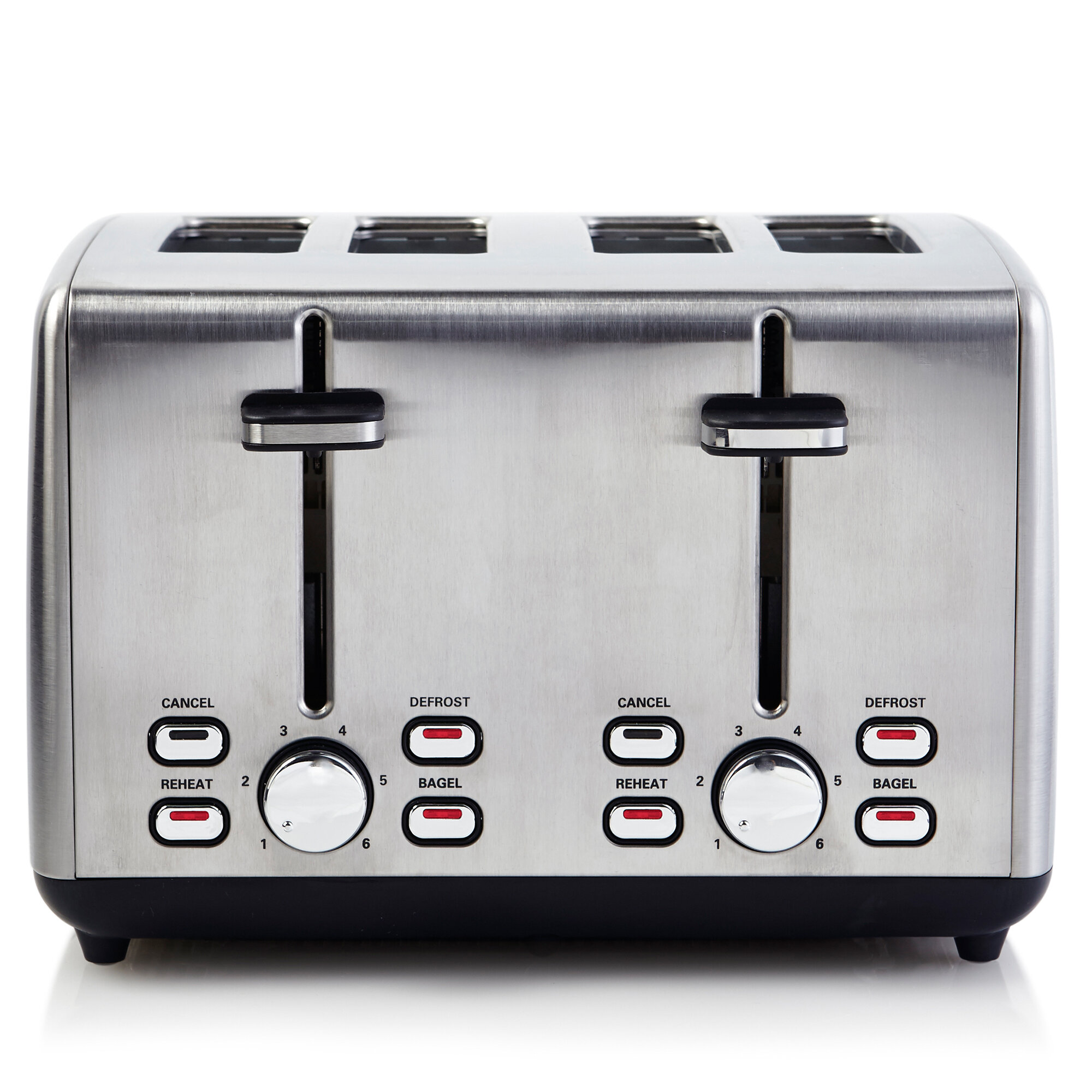 Kenmore Elite 4-Slice Long Slot Toaster Silver Stainless Steel