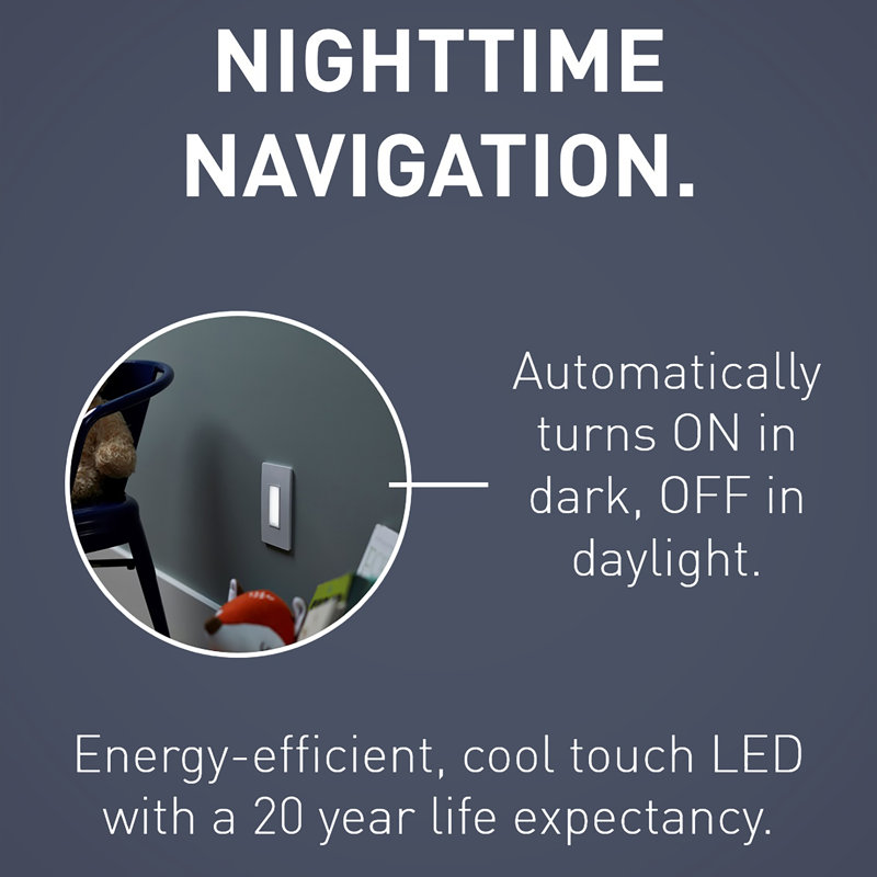 White Adjustable LED Full Night Light for Kids