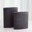 Tuba Vase-Black W/Gold Rim-Lg-1963391859