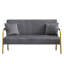Queana Metal 60'' Reception Sofa-1614985391