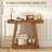 42" Farmhouse Console Table, 2-Tier Entryway Table with Storage and Thickened Tabletop for Hallway, Living Room, Entrance, Behind Couch, Dark Brown