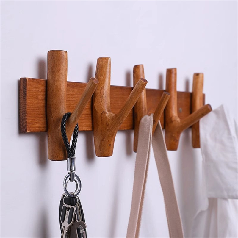 Branchout Solid Wood Hook Rack