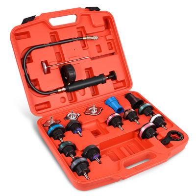 [15Pcs] Cooling System Radiator Pump Pressure Leak Test Detector Tool Kit Set