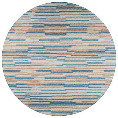 Chenille Washable Abstract Indoor / Outdoor Rug