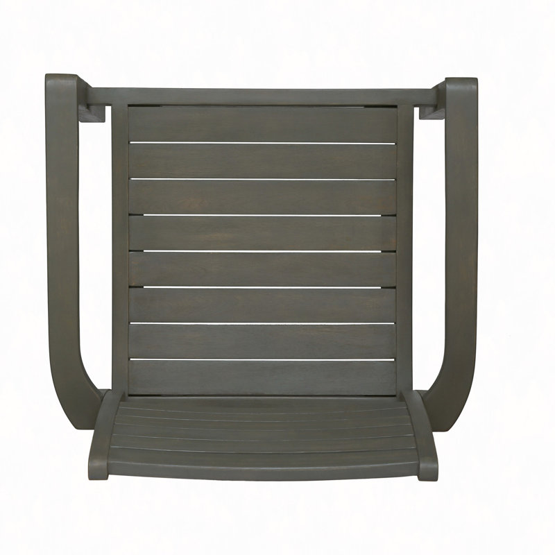 Chaises de salle à manger empilables pour l'extérieur avec cadres en bois d'acacia de luxe, parfaites pour les petits patios et les espaces haut de gamme