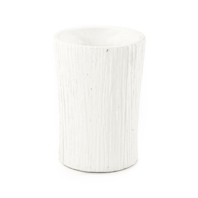 Zahra Handmade Cement Table Vase, 11.5" H x 8" W x 8" D