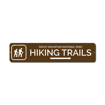 Hiking Trails Custom Aluminum Sign
