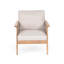 Ensemble de conversation modulaire d'extérieur 4 pièces en bois d'acacia et corde