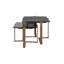 Table basse avec plateau en verre