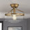 Pollak 1-Light Dimmable Semi Flush Mount