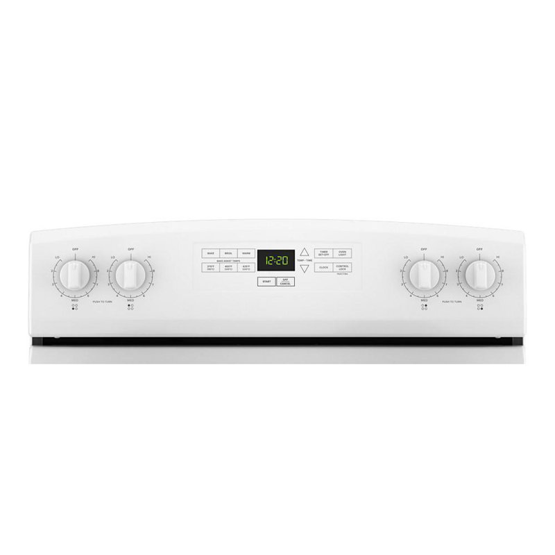 30" 4.8 Cu. Ft. 4 Burner Element Electric Range, White