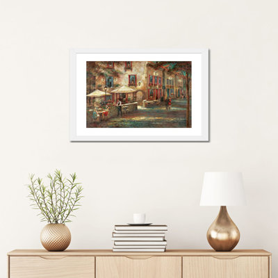 «Courtyard Café» par Ruane Manning - reproduction d'art