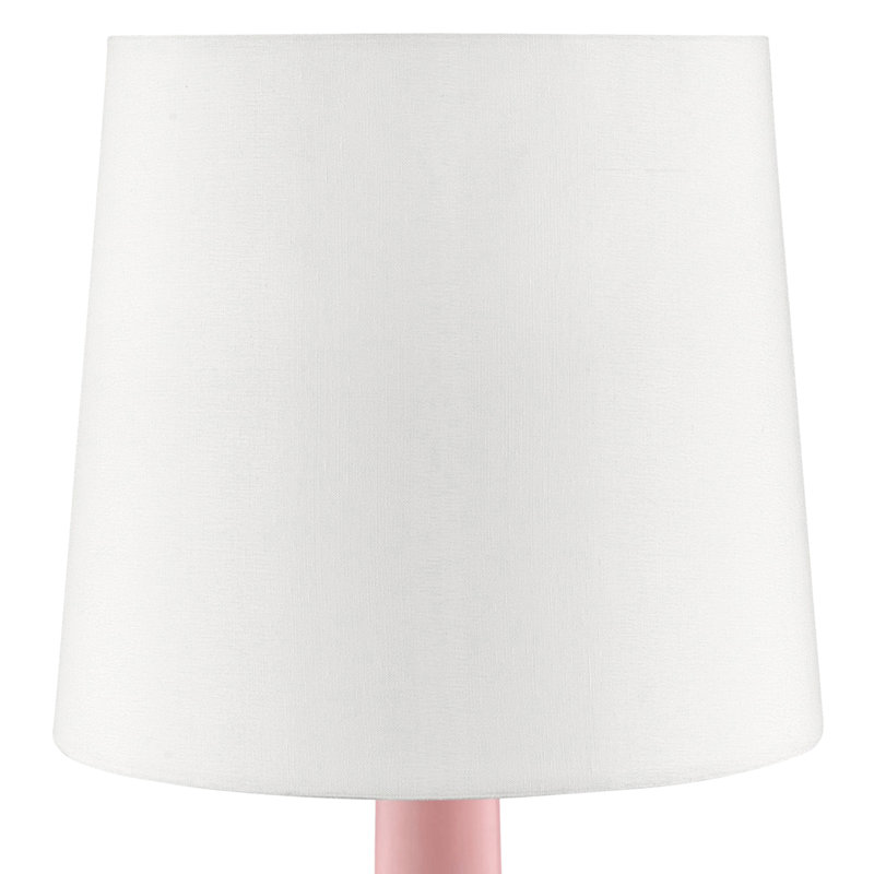 Dedrek Metal Table Lamp, Matte Pink