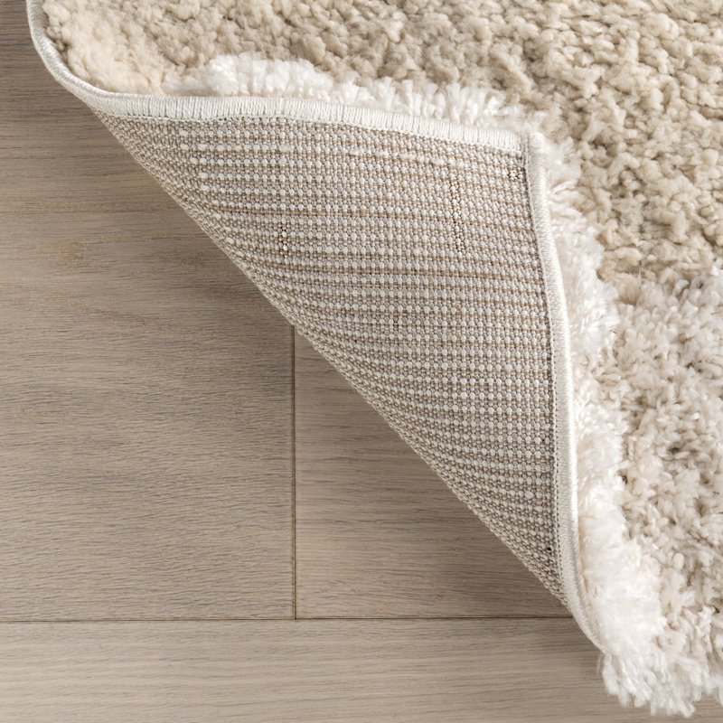Hazy Swirl Abstract Shag Area Rug, Rectangle 8' x 10'