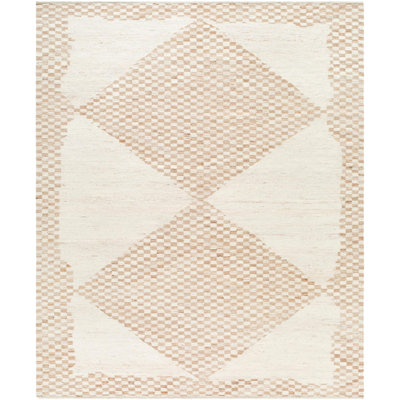 Stockholm Wool Vintage Look Area Rug in Beige