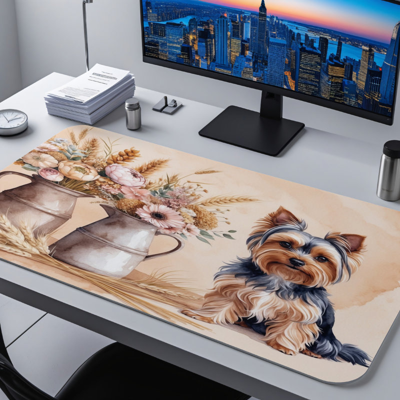 Polyester Desk Pad, 31.5x15.5