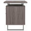Bureau flottant gris à 2 tiroirs