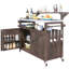 Orlith 53.3" Outdoor Rolling Grill Cart Potting Bench Table With Adjustable Shelf-919854677