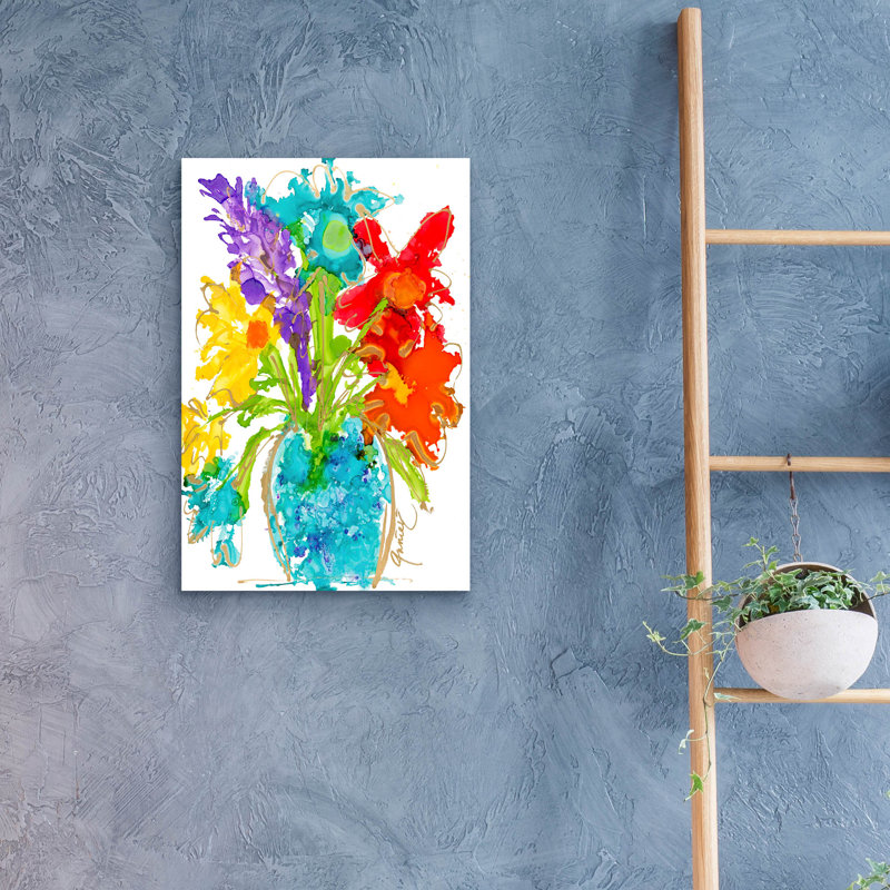 Art mural en verre Ebern Designs «The Greatest Gift» par Lovitude, 16 po x 24 po