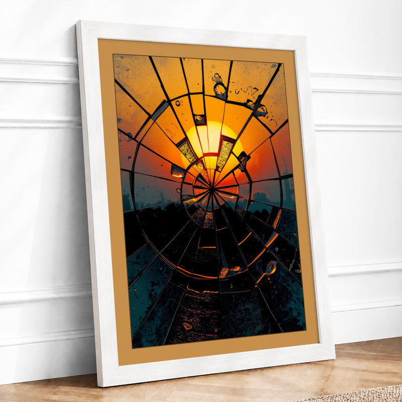 Balloon At Dawn Modern - Print, A4 - 29.7 x 21.0 cm, White