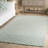 Genre 350 Hand Tufted Wool/Cotton Geometric Rug in Green/Ivory-108596890