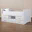 Lit simple avec 5 tiroirs Baxton Studio Mirza