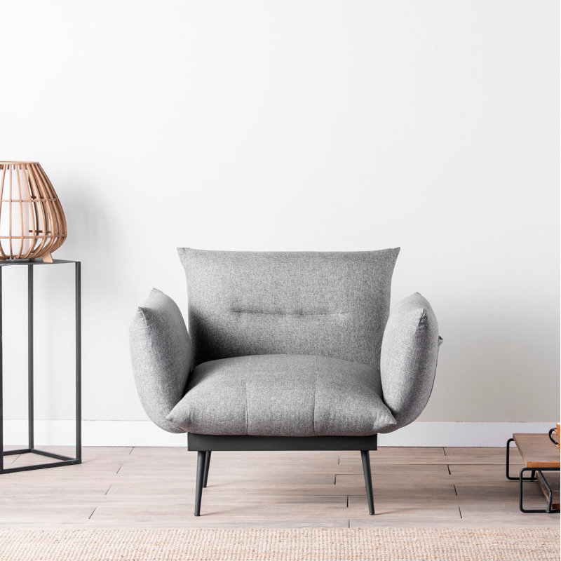 Fauteuil l 35,43 po Althrop, Gris