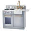 Urban Adventure Little Chef Charlotte Modern Play Kitchen, Silver Gray/Gold-643547765