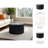 Modern Stone & Mango Wood Coffee Table with Sleek Marble Top, Contemporary Round Design, Durable Solid Wood Base for Stylish Home Decor