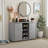 Caomhan Modern Sliding Door 16 Pair Shoe Cabinet-87239893