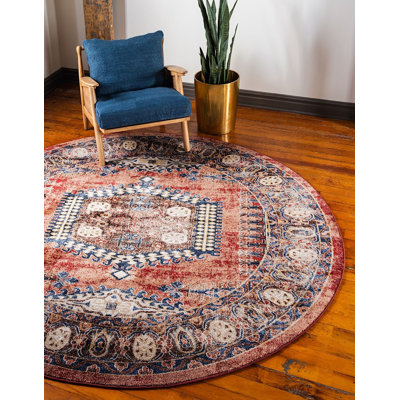 Tapis brun à motif oriental Ulla