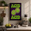 Acid Rave Retro 1 Piece Wrapped Canvas Wall Art-936325437-936325431