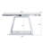 Modern Luxe Mirror Entryway Table with Sturdy Construction and Open Storage