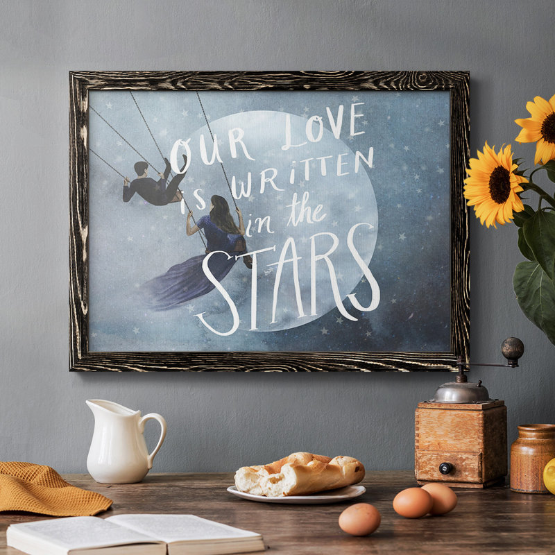 Celestial Love Collection A, H 18 po x l 26 po x P 1,5 po, Noir