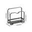Rack en acier inoxydable avec couvercle pour casseroles et comptoir-1945114159